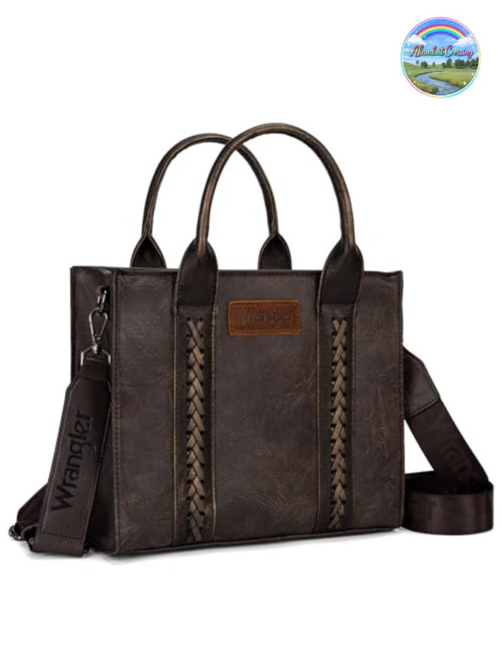 Wrangler Tote Bag Satchel Whipstitch Crossbody Shoulder Purse